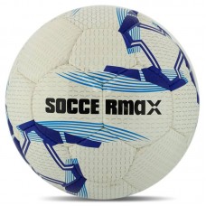 М"яч футбольний Soccermax FIFA №5, білий-синій, код: FB-7996_BL