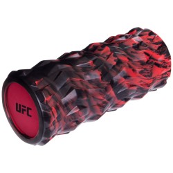 Роллер для йоги та пілатесу масажний UFC 330 мм, чорний-червоний, код: UHA-69722-S52