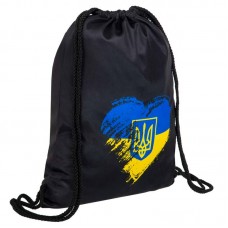 Рюкзак-мішок PlayGame I Love Ukraine 10 л, чорний, код: GA-5976