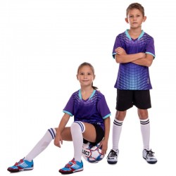 Форма футбольна дитяча PlayGame розмір XS, ріст 140, фіолетовий-чорний, код: D8836B_XSVBK