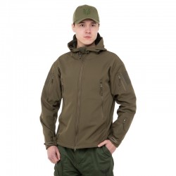 Куртка тактична флісова Tactical L (48-50), оливковий, код: TY-7491_LOL