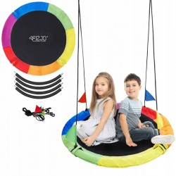 Гойдалка-гніздо кругла 4FIZJO XL 110 см Mix, код: P-5907739316653