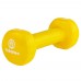 Гантель вінілова Stein 1х1 кг, жовта, код: DB3012-1yellow-ST