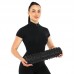 Ролер масажний циліндр (ролик мфр) FitGo Grid Spine Roller, 450x105 мм, чорний, код: FI-9388_BK