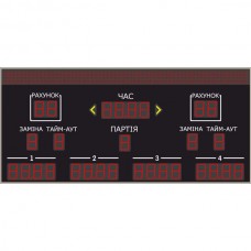 Табло для волейболу LedPlay (2600х1200), код: VOL1510 Табло для волейболу LedPlay (2600х1200), код: VOL1510