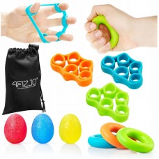 Набір еспандерів для пальців та зап'ястя 4FIZJO 9 шт Mix, код: P-5907739311153 Набір еспандерів для пальців та зап'ястя 4FIZJO 9 шт Mix, код: P-5907739311153