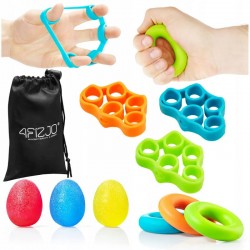 Набір еспандерів для пальців та зап'ястя 4FIZJO 9 шт Mix, код: P-5907739311153