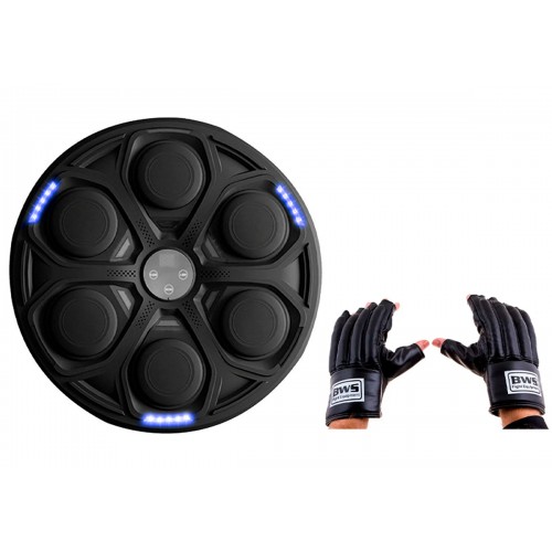 Настінний боксерський тренажер EasyFit музична електронна мішень для боксу із перчатками, код: EF-0351