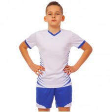 Футбольна форма підліткова PlayGame Lingo розмір 28, зріст 135-140 см, білий-синій, код: LD-5018T_28WBL