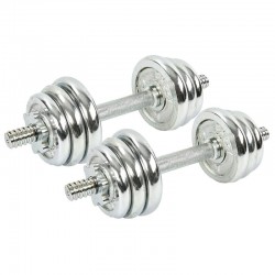 Гантелі розбірні хромовані BioGym 2х7,5 кг, код: TA-8209-15