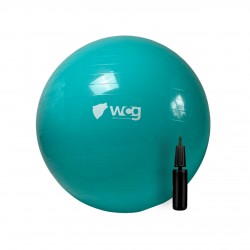 М"яч для фітнесу (фітбол) WCG Anti-Burst + насос 650 мм, бірюзовий, код: W-000-65-T-IF