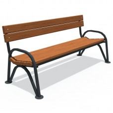 Лавка паркова InterAtletika 1750x693x763 мм, код: LP035-1,7-RC-SM Лавка паркова InterAtletika 1750x693x763 мм, код: LP035-1,7-RC-SM