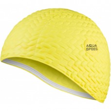 Шапка для плавання жіноча Aqua Speed Bombastic Tic-Tac жовтий, код: 5908217657220