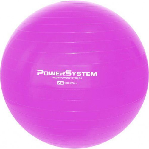 М"яч для фітнесу і гімнастики Power System Pro Gymball Pink 750 мм, код: 4013PI-0