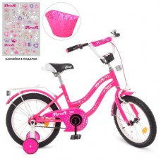 Велосипед дитячий Profi Kids Star d=16, малиновий, код: Y1692-1-MP