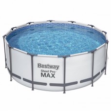 Круглий каркасний басейн Bestway (366х122 см) Steel Pro, код: 56420BW-IB