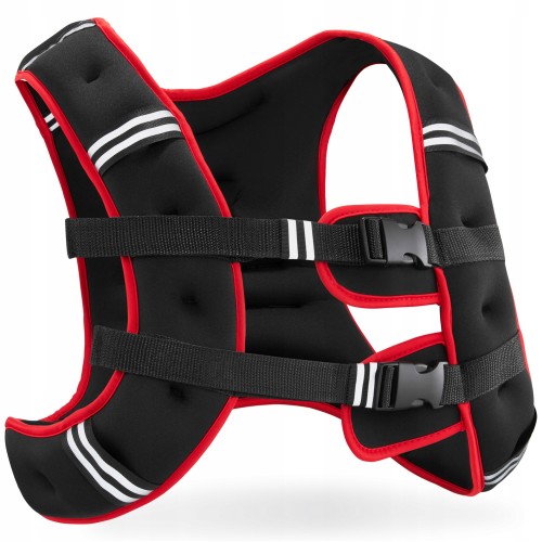 Жилет-обважнювач для тренувань 4Fizjo 10 кг, чорний-червоний, код: P-5905973402163