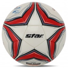 М"яч футбольний Star New Polaris 1000 FIFA №5 PU, білий-червоний, код: SB375F-S52