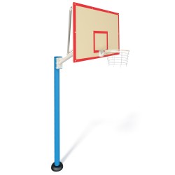 Стенд баскетбольний FIBA InterAtletika, щит фанера вологостійка 1800х1050 мм, код: УТ410-SM
