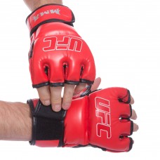 Рукавички для змішаних єдиноборств MMA UFC XXS червоний, код: BO-0397_XXSR