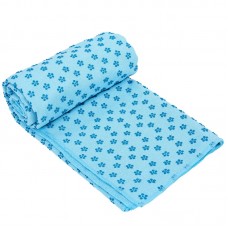 Йога рушник (килимок для йоги) FitGo 1830x630 мм, блакитний, код: FI-4938_N