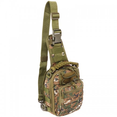 Рюкзак тактичний патрульний однолямочний Tactical камуфляж Marpat, код: ZK-14_K