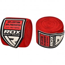 Бинти боксерські RDX Fibra Red 4.5m, код: 10405-RX