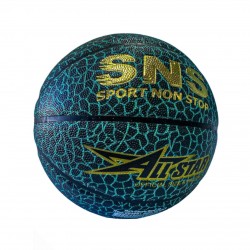 М"яч баскетбольний SNS U7201 №7, чорний-бірюзовий, код: 00400-SNS