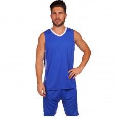 Форма баскетбольна чоловіча PlayGame Lingo 4XL (рост 180-185) синій-білий, код: LD-8018_4XLBLW