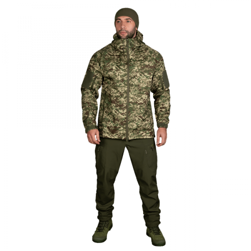 Куртка Stalker SoftShell XXL піксель, код: 2908010193447