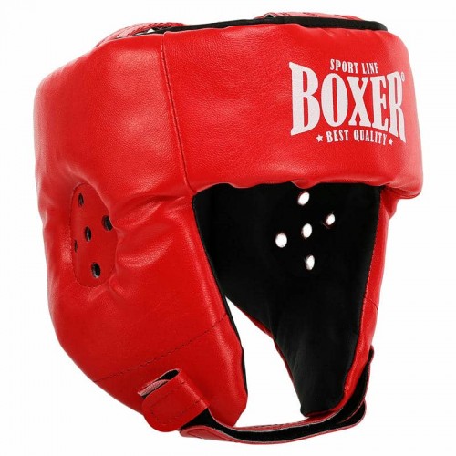 Шолом боксерський відкритий Boxer L, червоний, код: 2028-N_LR Шолом боксерський відкритий Boxer L, червоний, код: 2028-N_LR