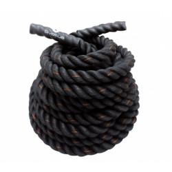 Канат для кросфіту Sveltus Battle Rope 10м, 26мм, чорний-помаранчевий, код: SLTS-4506-TS