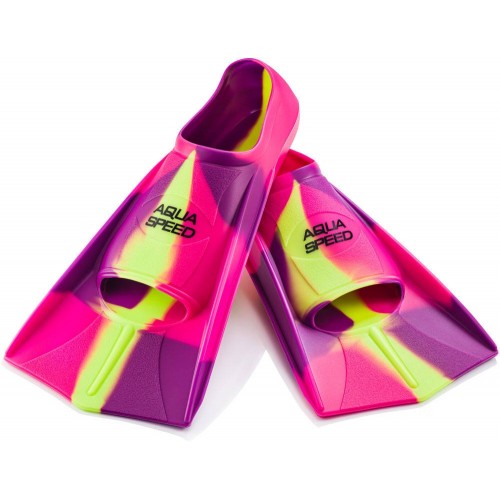 Ласти Aqua Speed Training Fins розмір 37-38, рожевий-фіолетовий-жовтий, код: 5908217679338