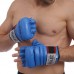 Рукавички для змішаних єдиноборств MMA шкіряні Everlast M синій, код: VL-01045_MBL