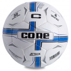 М"яч для футзалу Core Attack Grain №4, білий-синій, код: CRF-042-S52
