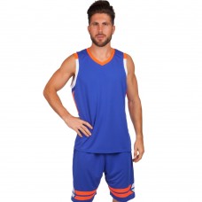 Форма баскетбольна чоловіча PlayGame Lingo 2XL (ріст 170-175), синій-помаранчевий, код: LD-8019_2XLBLOR