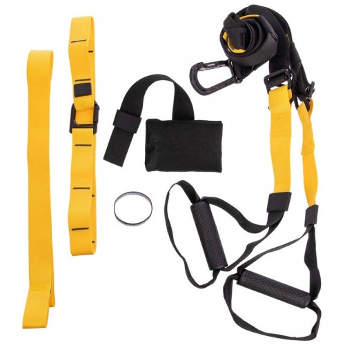 Петлі тренувальні FitGo Pro Pack P3 чорний-жовтий, код: FI-6437