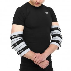 Налокотники для жиму регульовані Ezous Adjustable Elbow Sleeve S, 2 шт, сірий-чорний, код: C-08_S