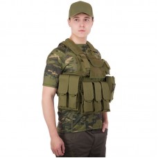 Житлет розвантажувальний універсальний на 6 кишені Tactical Military Rangers, оливковий, код: ZK-5517_OL