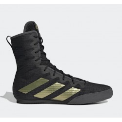 Взуття для боксу (боксерки) Adidas Box Hog 4, розмір 37 UK 5.5, чорно-золоте, код: 15550-1061