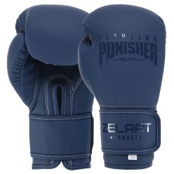 Рукавички боксерські Zelart Punisher 10 унцій, темно-синій, код: BO-7553_10DBL
