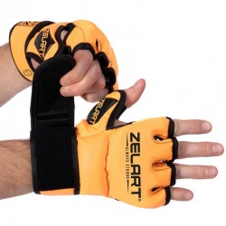 Рукавички для змішаних єдиноборств MMA Zelart XXS, помаранчевий, код: BO-5699_XXSOR