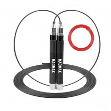 Скакалка швидкісна на підшипниках алюмінієва MadMax Speed Jump Rope Black, код: MFA-286-BLK-U