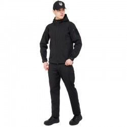 Костюм тактичний (куртка та штани) Tactical Military Rangers розмір XXXL, чорний, код: ZK-T3006_XXXLBK