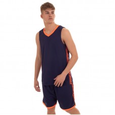 Форма баскетбольна чоловіча PlayGame Lingo 4XL (рост 180-185) темно-синій, код: LD-8023_4XLDBL-S52