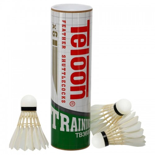 Волани для бадмінтону Teloon 3шт, білий, код: TB3600_W