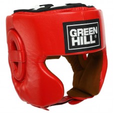 Шолом боксерський в мексиканському стилі шкіра Green Hill L, червоний, код: BO-0575_LR