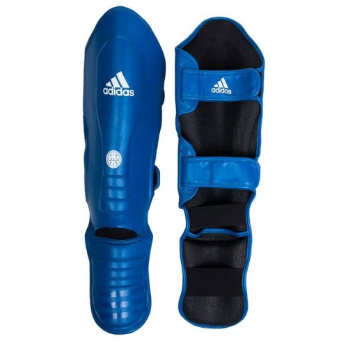 Захист гомілки та стопи Adidas з ліцензією Wako Semi Contact, розмір M, синій, код: 15560-938