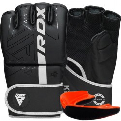 Рукавиці для ММА RDX F6 Kara Matte XL, чорний-білий, код: GGR-F6MW-XL
