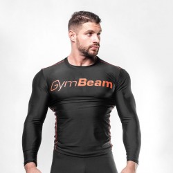 Компресійна футболка GymBeam Clothing M, чорний-червоний, код: 12213-GB